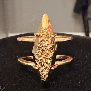 Kendra Scott Gold Drusy Pyrite Ring